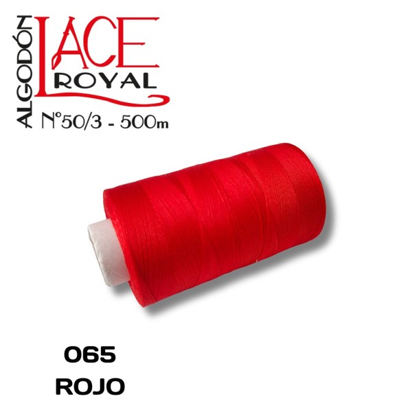 065 ROJO N50 ALGODÓN EGIPCIO ROYAL