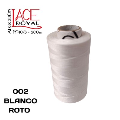 002 BLANCO ROTO N40 ALGODON EGIPCIO ROYAL