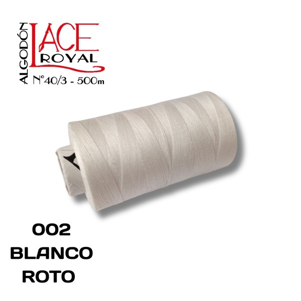 002 BLANCO ROTO N40 ALGODON EGIPCIO ROYAL