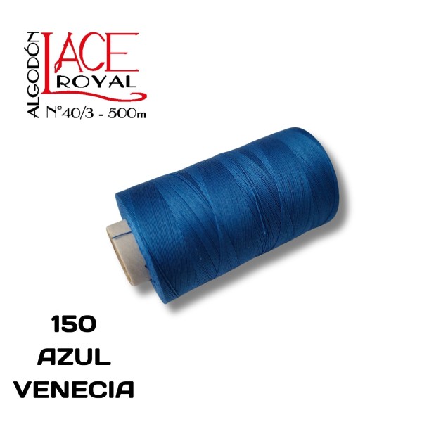 150 AZUL VENECIA N40 ALGODON EGIPCIO ROYAL