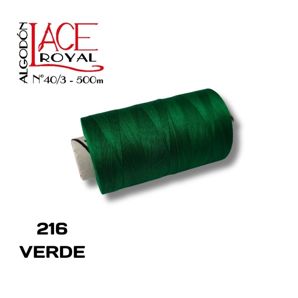 216 VERDE N40 ALGODON EGIPCIO ROYAL