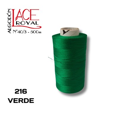 216 VERDE N40 ALGODON EGIPCIO ROYAL