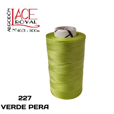 277 VERDE PERA N40 ALGODÓN EGIPCIO ROYAL