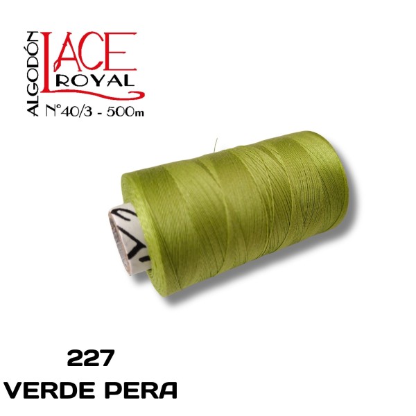 277 VERDE PERA N40 ALGODÓN EGIPCIO ROYAL