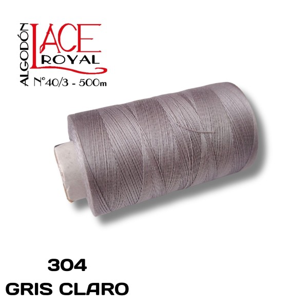 304 GRIS CLARO N40 ALGODÓN EGIPCIO ROYAL