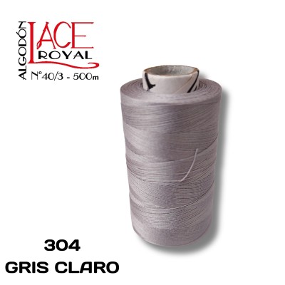 304 GRIS CLARO N40 ALGODÓN EGIPCIO ROYAL