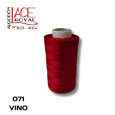 071 VINO N30  ALGODON EGIPCIO ROYAL
