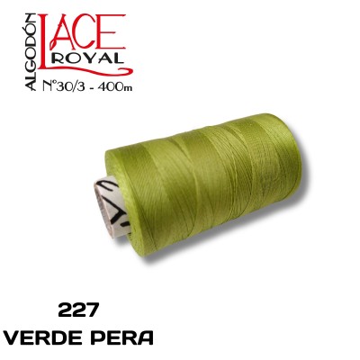 227 VERDE PERA N30 ALGODON EGIPCIO ROYAL