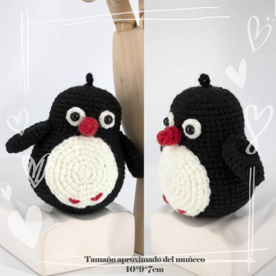 KIT AMIGURUMI LLAVERO PINGUINO 681033