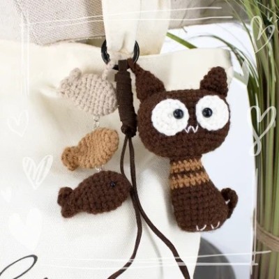 KIT LLAVERO AMIGURUMI GATITO 681039