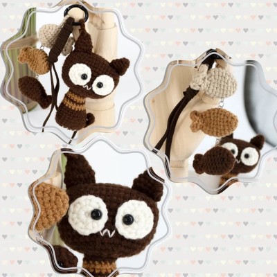 KIT LLAVERO AMIGURUMI GATITO 681039