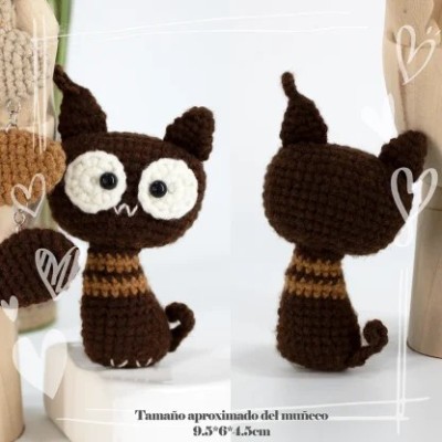 KIT LLAVERO AMIGURUMI GATITO 681039