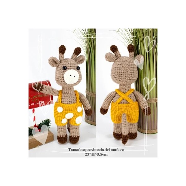 KIT AMIGURUMI JIRAFA