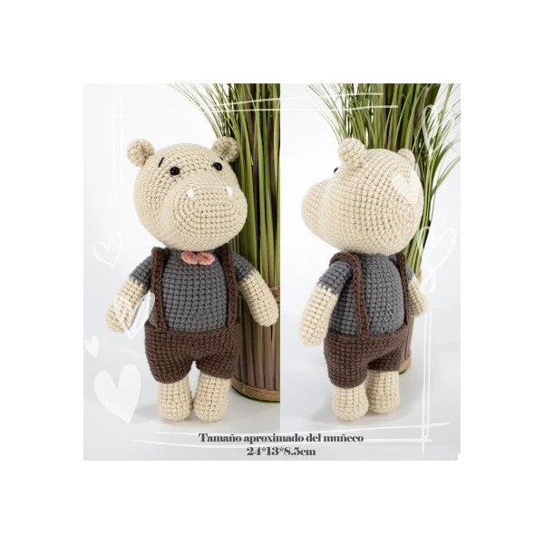 KIT AMIGURUMI HIPOPOTAMO