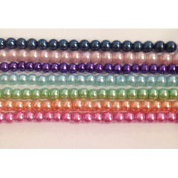 Perla Azul petroleo 3mm 100 unidades