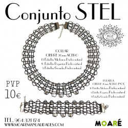  Conjunto STEL Collar y pulsera  encaje de bolillos