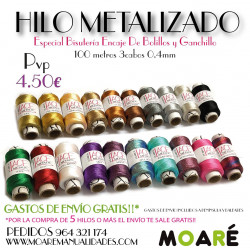 Hilo Metalizado CHOCOLATE 3 CABOS 100m