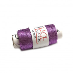 Hilo Metalizado VIOLETA 3 CABOS 100m