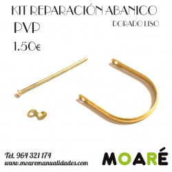 KIT reparacion abanicos Dorado LISO