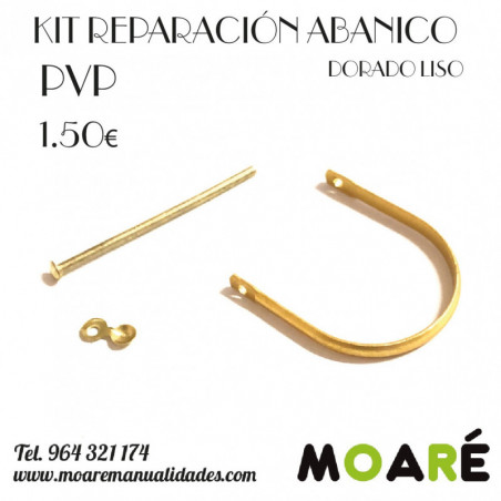 KIT reparacion abanicos Dorado LISO