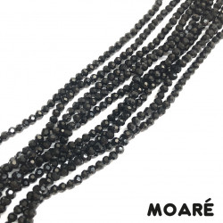 Cristal tallado REDONDO NEGRO 4mm 100 unidades Cristal tallado REDONDO NEGRO 4mm 100 unidades