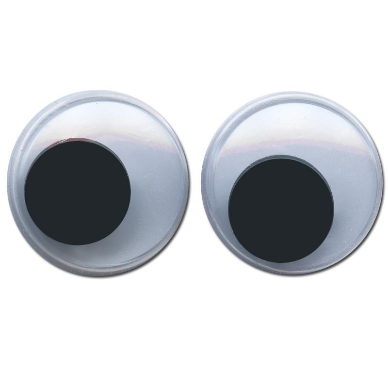 Ojos móviles, Ojos negro y en color para manualidades, Ojos con pestañas