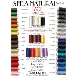 Seda Mulberry Nm 60/2 NARANJA  200m